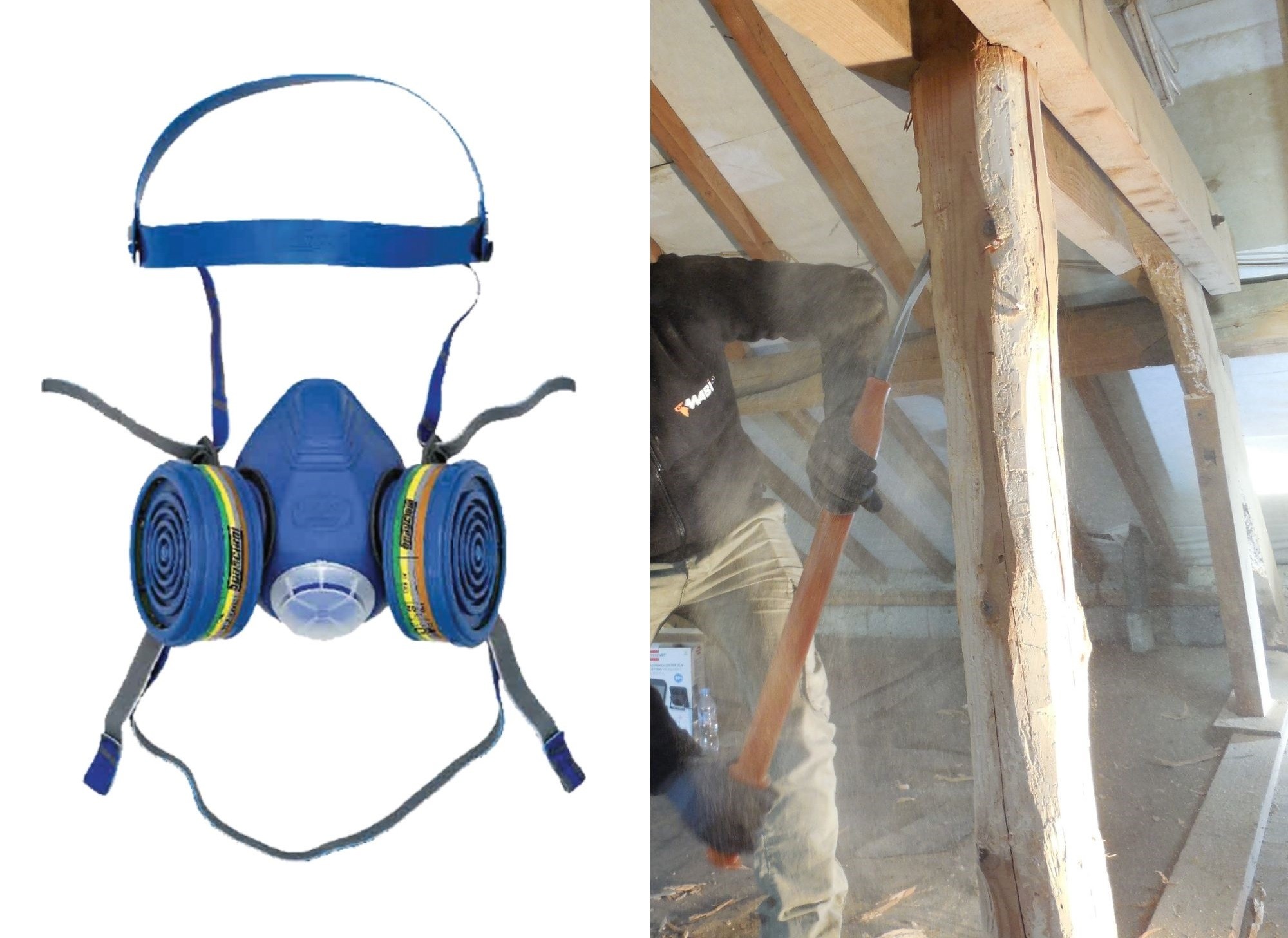 Risques sur chantier : se protéger des poussières avec un masque